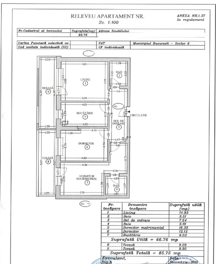 Apartament 3 camere – vedere liberă spre Parcul Politehnicii | Etaj 2/8 Parcare - 10