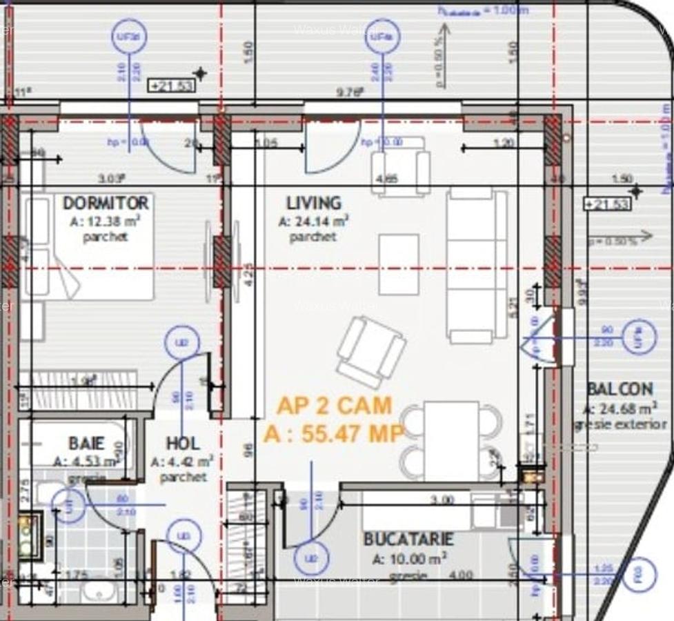 Apartament de 3 camere / Panorama  superba, 82 mp, parcare, Eroilor - 7