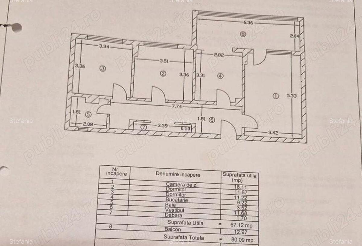 Apartament 3 camere decomandat Militari - 7