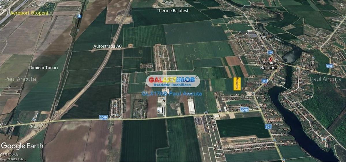 Teren Balotesti 16700 mp intravilan str Lunii apropiere utilitati - 4