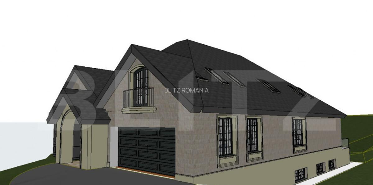 Teren 1206 mp cu AC Valabila pentru Vila LUX D+P+M (593,61 m - 3