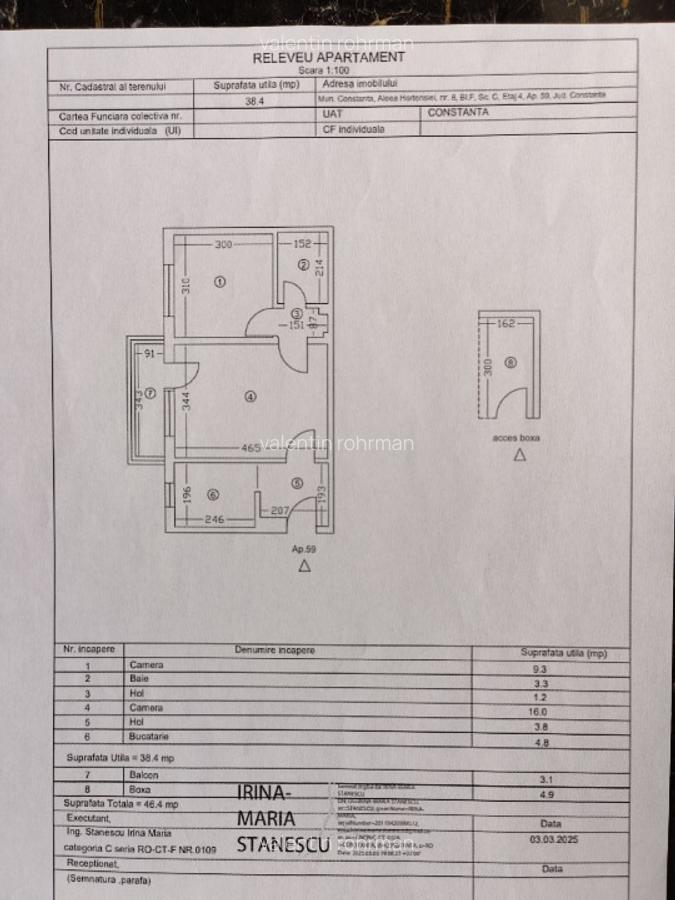 Vând apartament 2 camere semidecomandat 4/4  Tomis Nord Constanta  73000 euro - 6