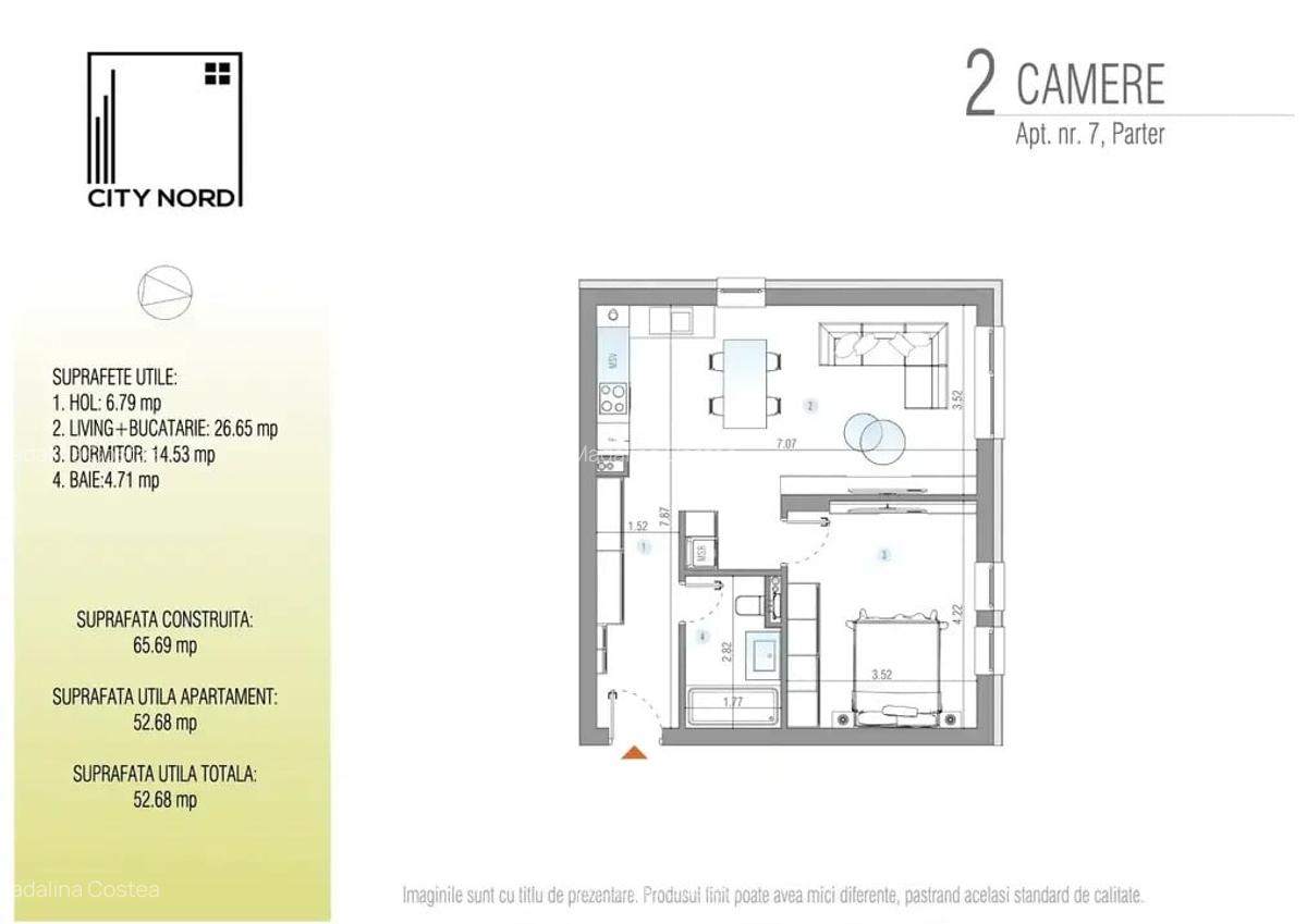 2 camere la Parter – Proiect Boutique exclusiv CITY NORD! - 7