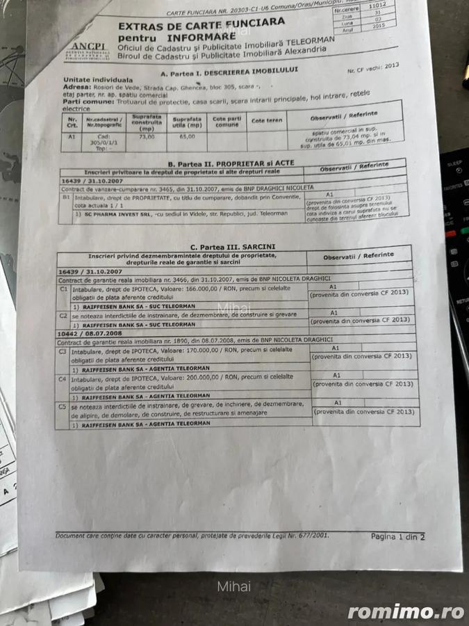 Vand Inchiriez spatiu comercial - 2