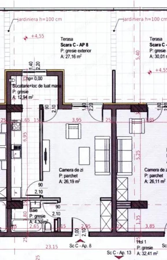 Apartament cu 1 camera, terasa generoasa, Soporului aproape de Iulius Mall - 1
