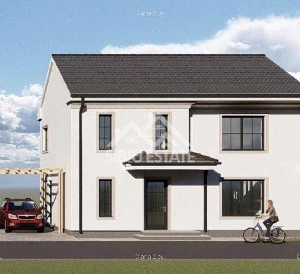 Casa 4 camere, 2 bai, curte si terasa Sibiu Calea Cisnadiei - 7