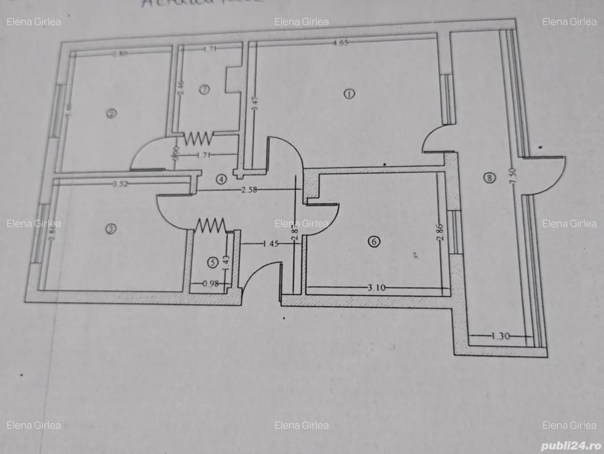 Vand apartament 3 camere decomandat parter balcon gaze naturale NAVODARI, zona EST - 4
