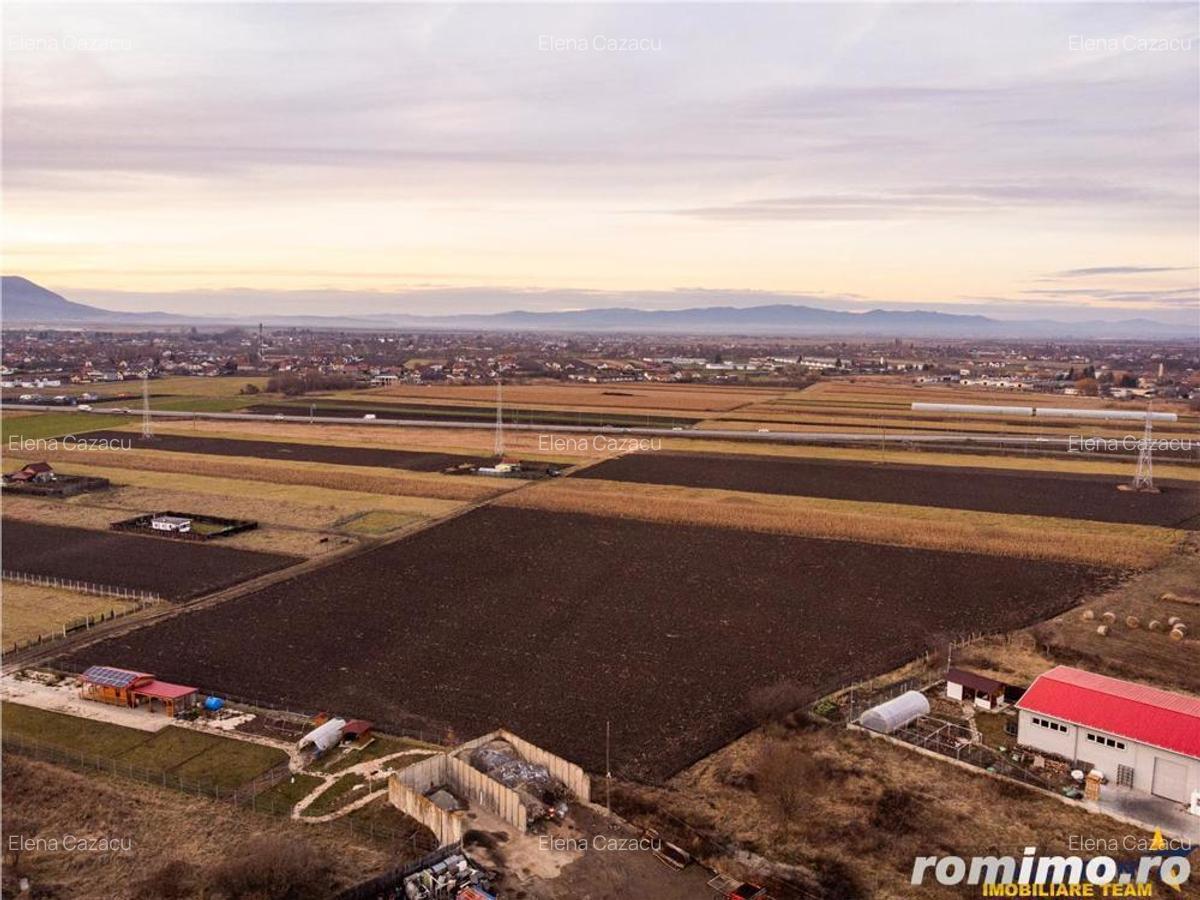 Film!Potential rezidential investitional, 5.000 mp intravilan,priveliste Muntii Bucegi,Stupini, Bras - 2