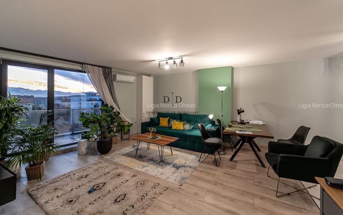 Apartament cu 3 camere semidecomandat, mobilat în Central - 2