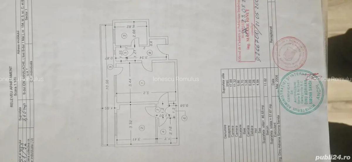 Vand apartament 2 camere zona Piata Domenii renovat in luna mai - 3