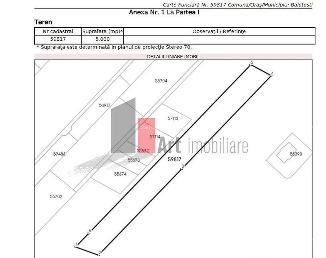 5000 mp la 30 euro mp-Balotesti Str. Erou Voicu Nicolae -... - 2
