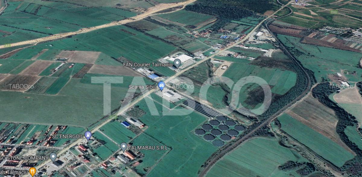 Teren intravilan 15.000 mp Front 47 m DN7 in Talmaciu zona i - 1