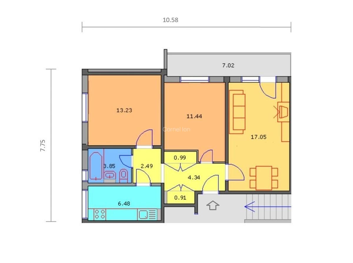 Apartament 3 camere Piata Progresul, sector 4, Soseaua Giurgiului - 4