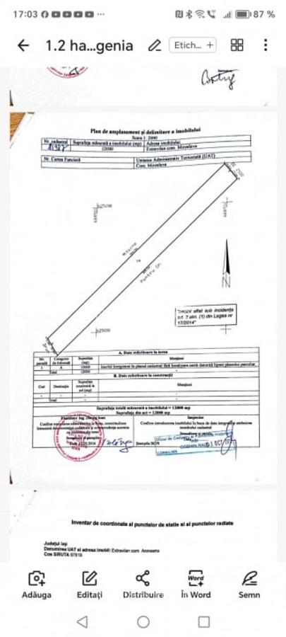 Teren extravilan 12000 mp Miroslava-Proselnici - 1