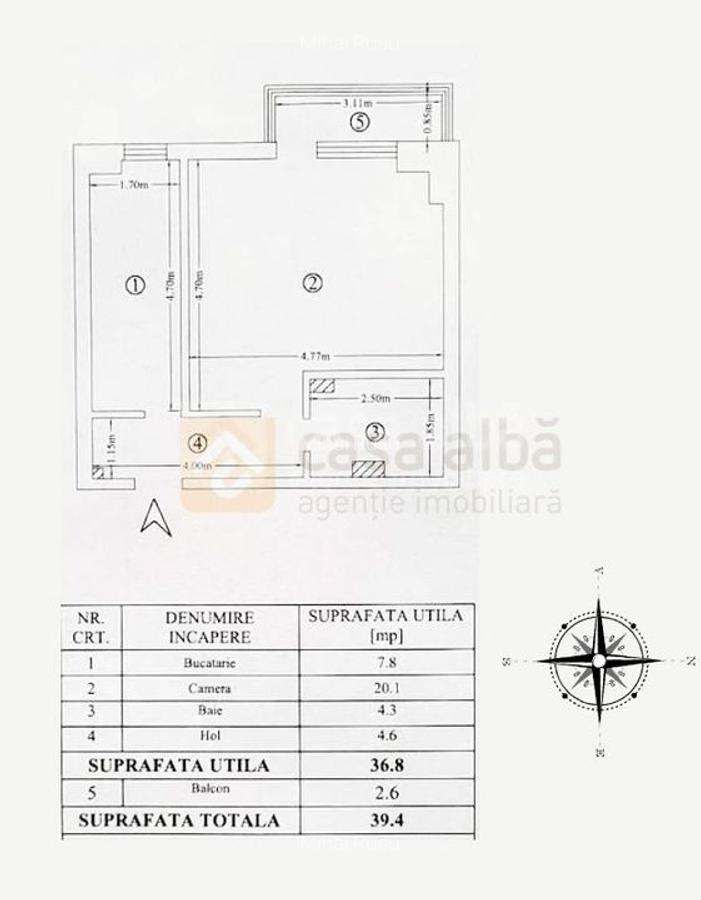 Nicolina - CUG, mobilat & utilat, 1 camera decomandat, bloc 1990 - 2