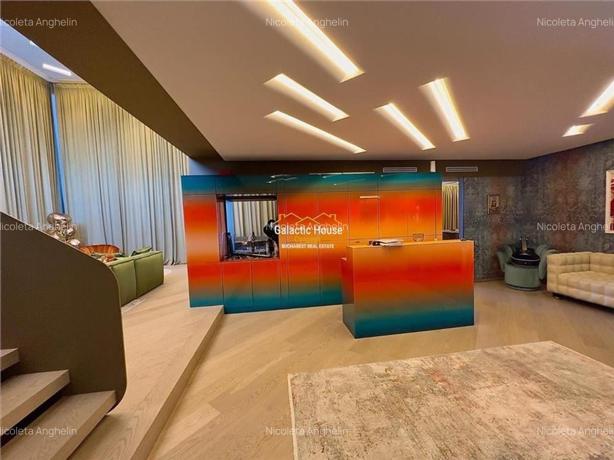 PenthouseTip Duplex 436 mp-5 camere LUX  Floreasca-Barbu Vacarescu Vedere Libera - 3