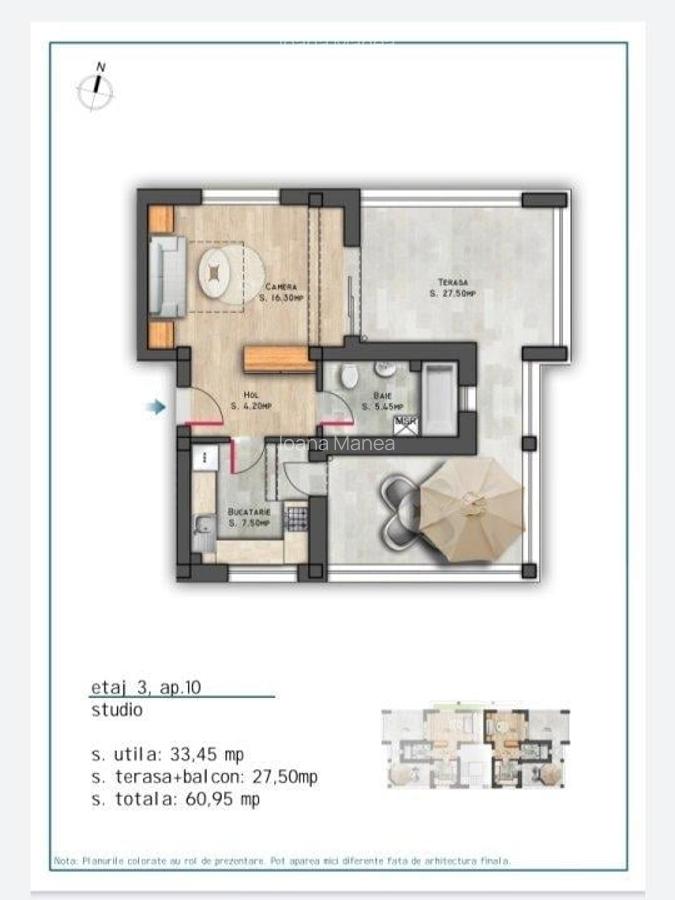 Vanzare apartament 3 camere,  Nicolae Grigorescu, bloc 2025, etaj 1/3, decomanda - 7