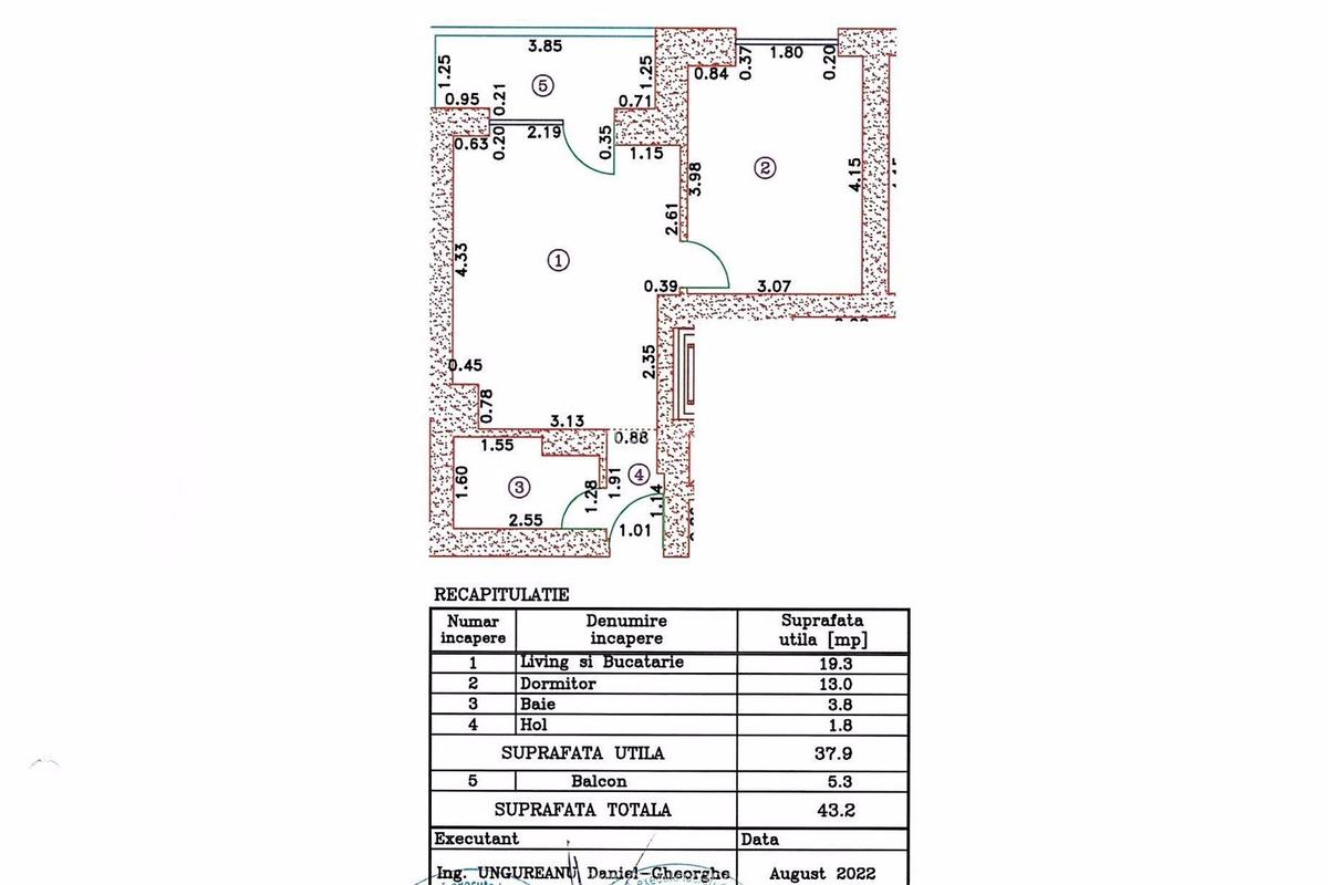 Apartament cu 2 camere semidecomandat, mobilat în Pipera - 13