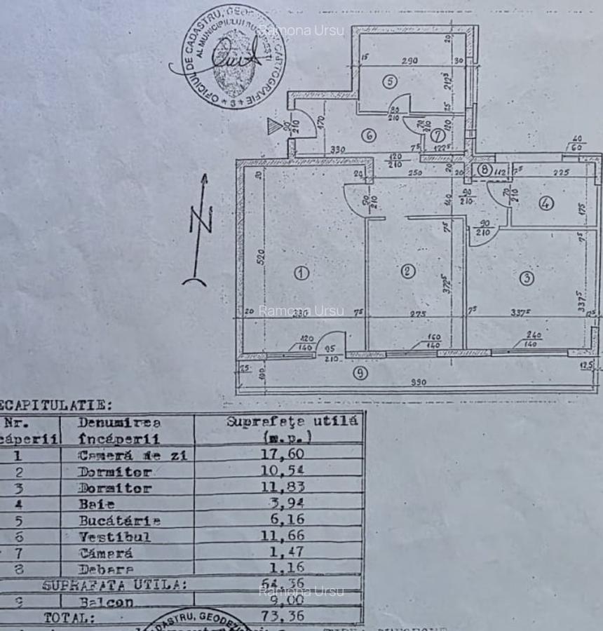 Apartament 3 camere, decomandat, 73 mp, metrou Raul Doamnei - 21