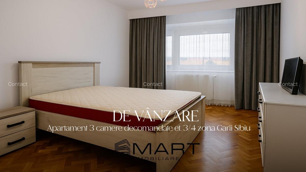 Apartament 3 camere decomandate et. 3/4 zona Garii - 1
