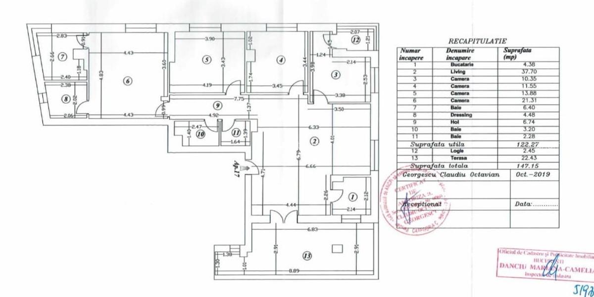 13 Septembrie - Str. Baltaretului- apartament 5 camere -147 mp-COMISION 0% - 21