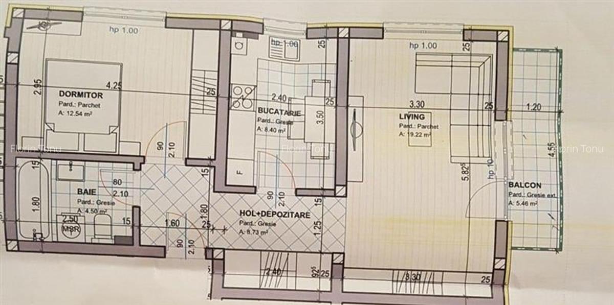 Apartament cu 2 camere decomandat, mobilat în Central - 11