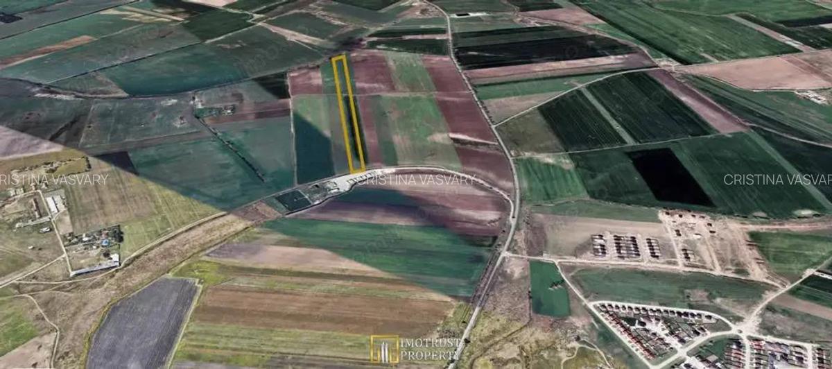 Vanzare teren agricol, Arad acces DJ Arad-Iratos- 1,29 ha - 2