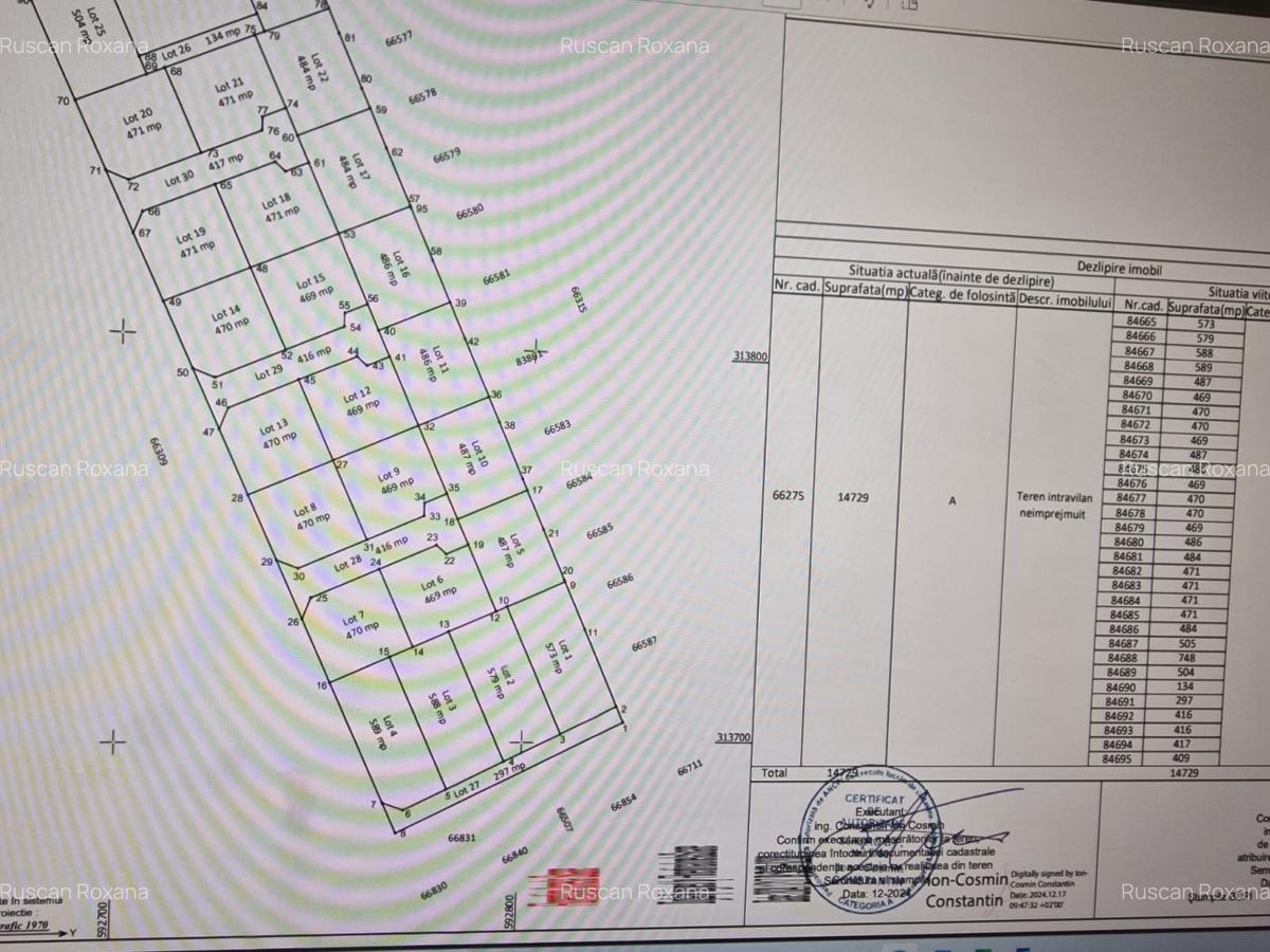 Teren Vidra 573 mp, Lot 1 UG 16, curent, 38.883 € + TVA, rată Dec 2027 - 1