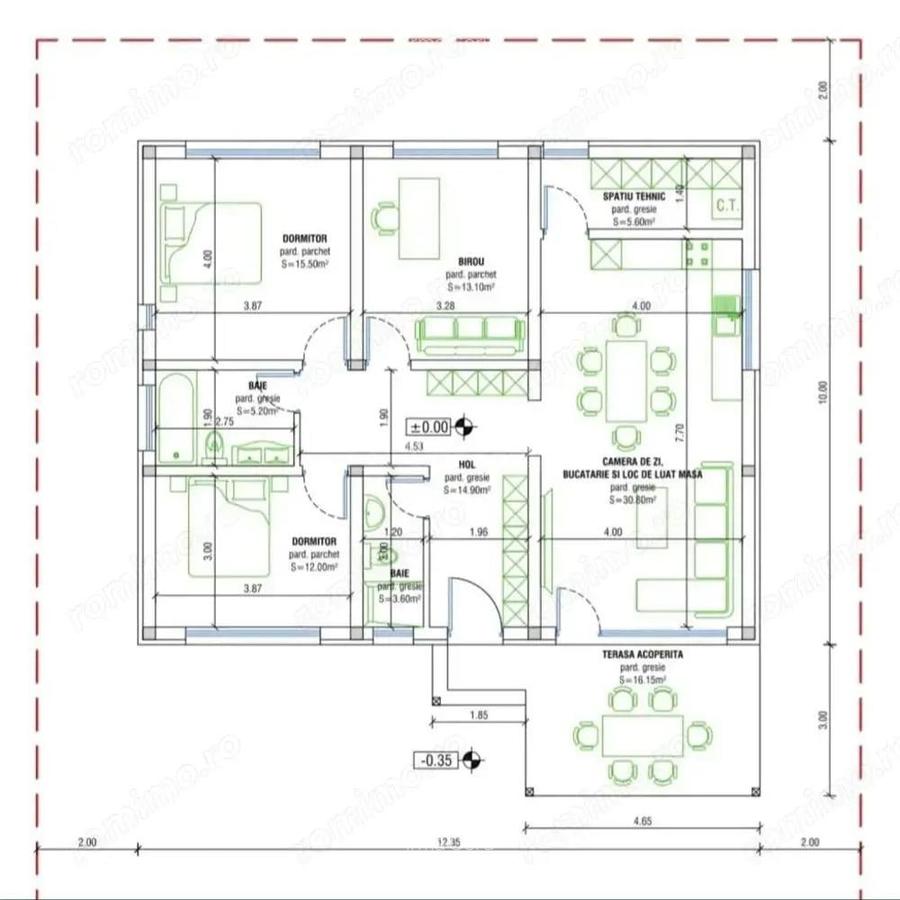 Casa la rosu- 4 camere- Sanpetru -Bod - 5