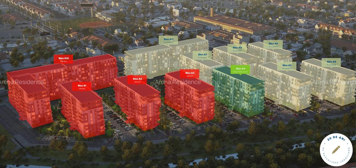 Apartament 2 Camere | Finisat | Prima Arena | Bloc Nou A4 - 15