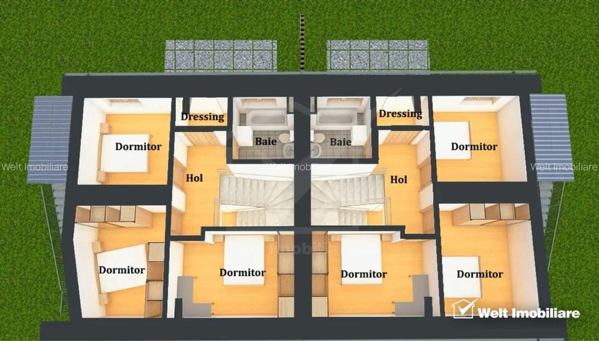 Duplex 4 camere, Iris, strada linistita, zona Auchan - 15