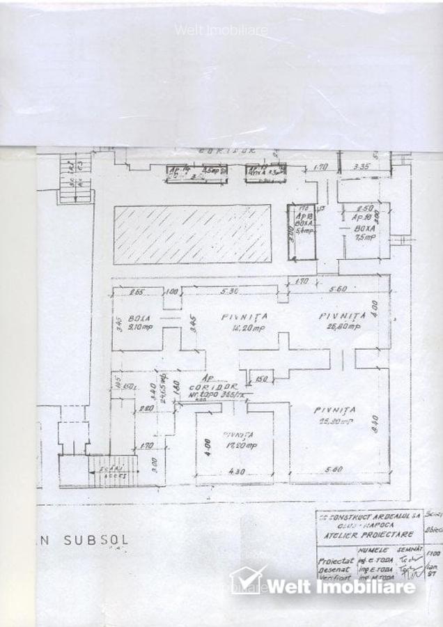 Spatiu comercial aflat la subsol, pretabil bar, restaurant, zona Piata Unirii ! - 9