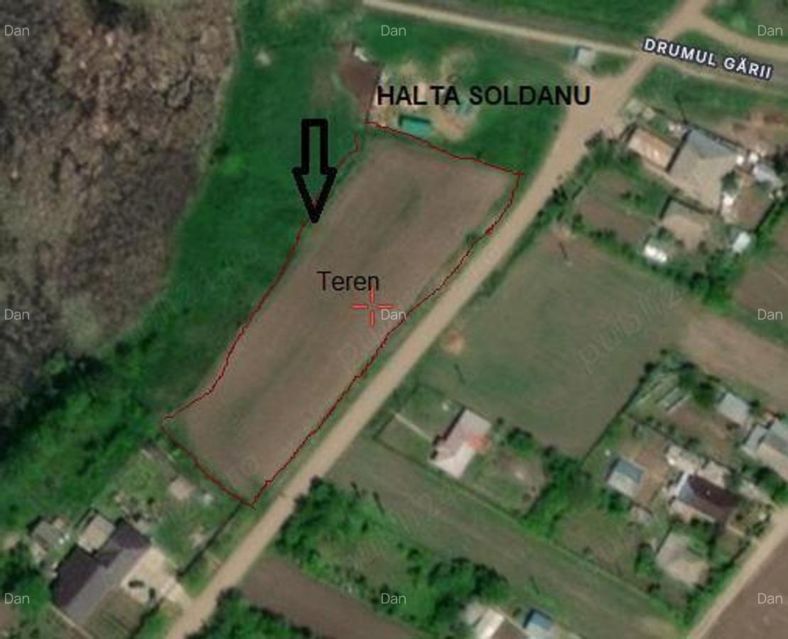 Vand teren in Comuna Soldanu 5500 m,p. - 1