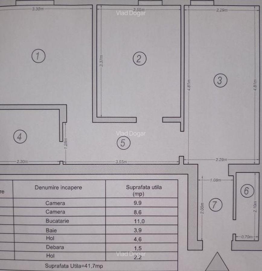 Apartament cu 2 camere semidecomandat, mobilat în Iris - 1
