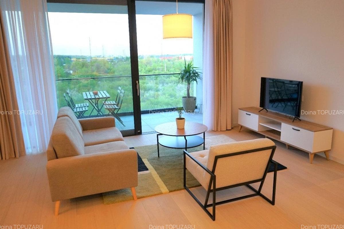 Baneasa Shopping City-2 camere mobilate, terasa 9 mp, parcare, COMISION 0%! - 4