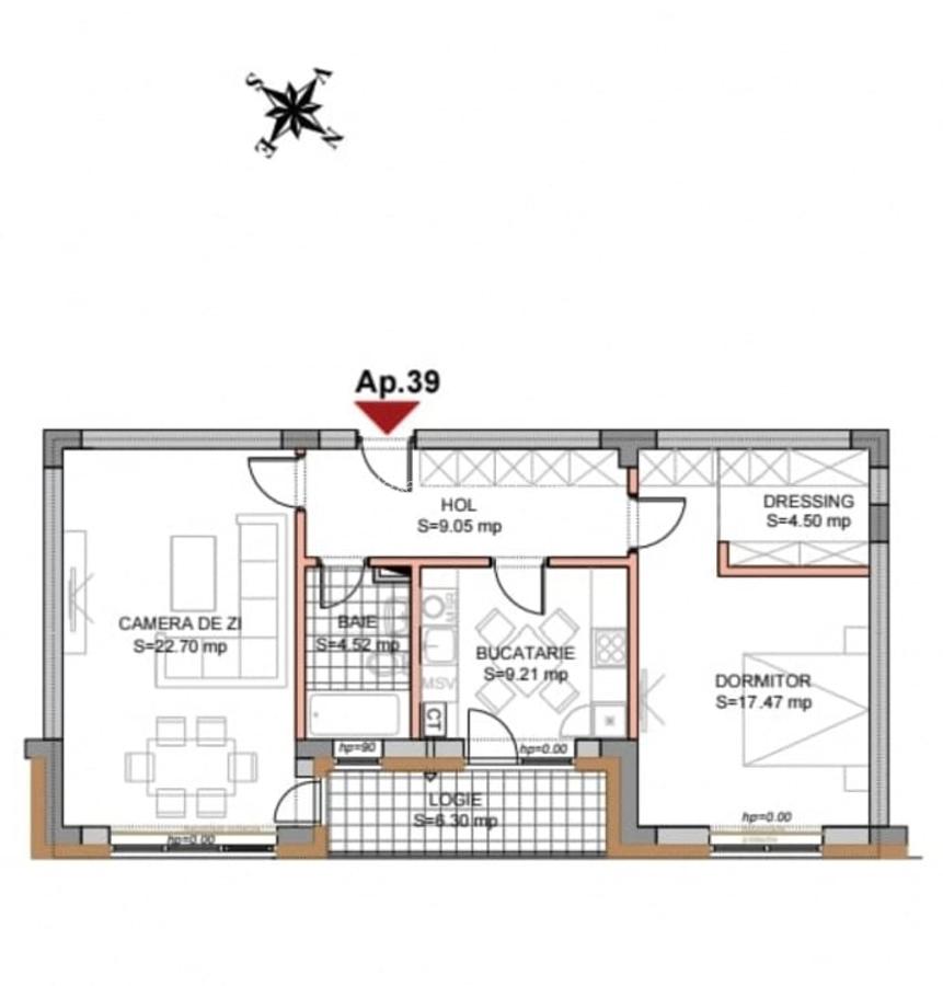 Apartament cu doua camere 67mp, imobil cu tre etaje, Tractorul - 3
