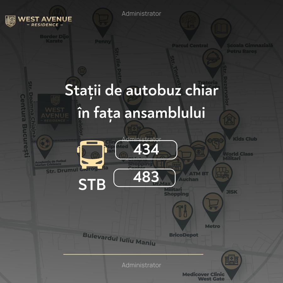 Apartament 2 camere Militari - ansamblu rezidential - paza 24/7 - 5
