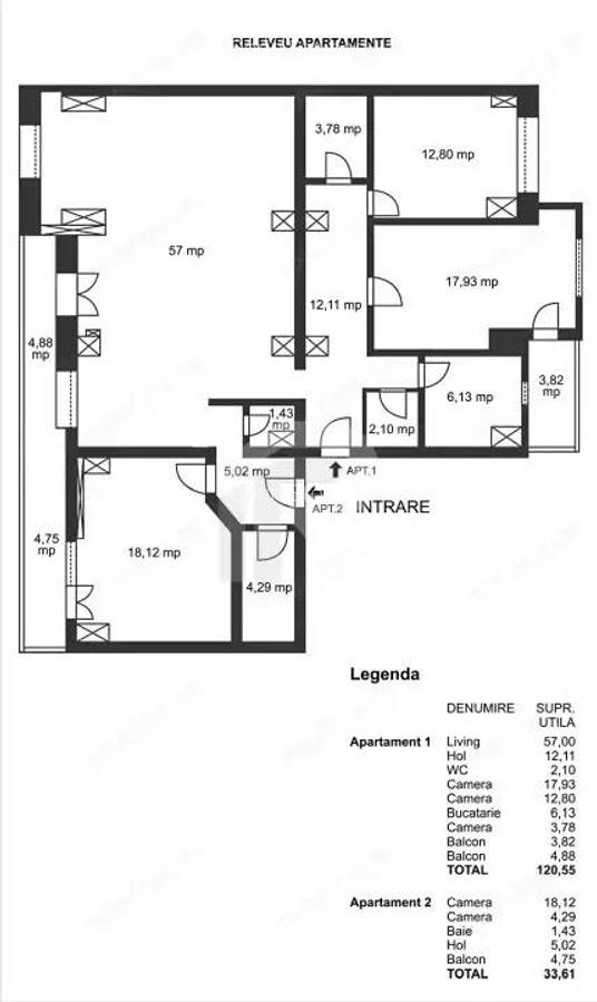 Spatiu birouri zona Mihalache - Turda in imobil mixt, 4 camere, 155 mp, 8 eur/mp - 3