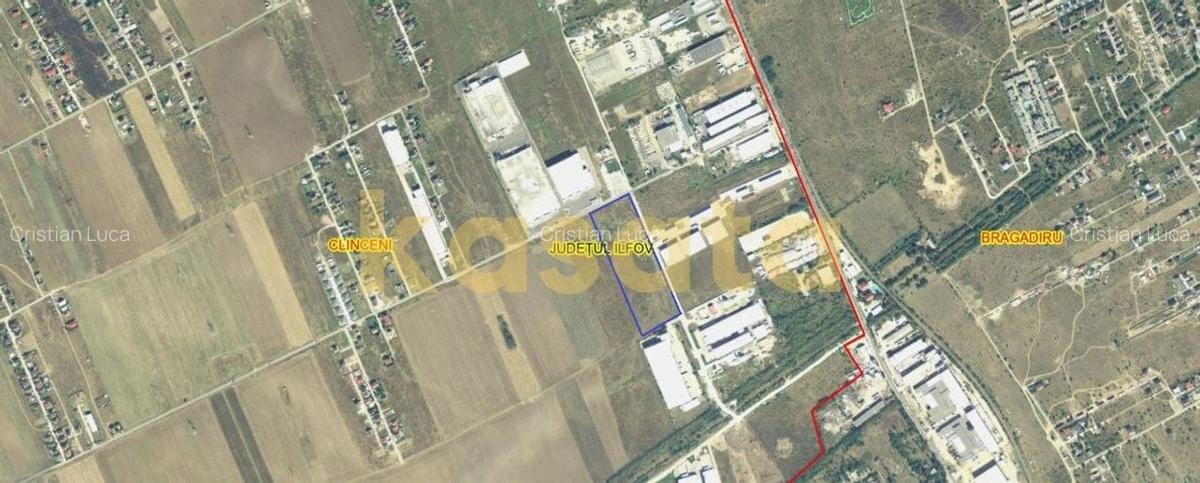 Teren industrial de vânzare 34,933Mp.- Clinceni, zonă Bragadiru - 2