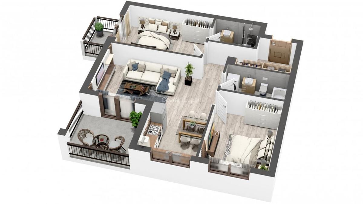 Comision 0%! Apartament 3 camere decomandat - 71 mp - 4