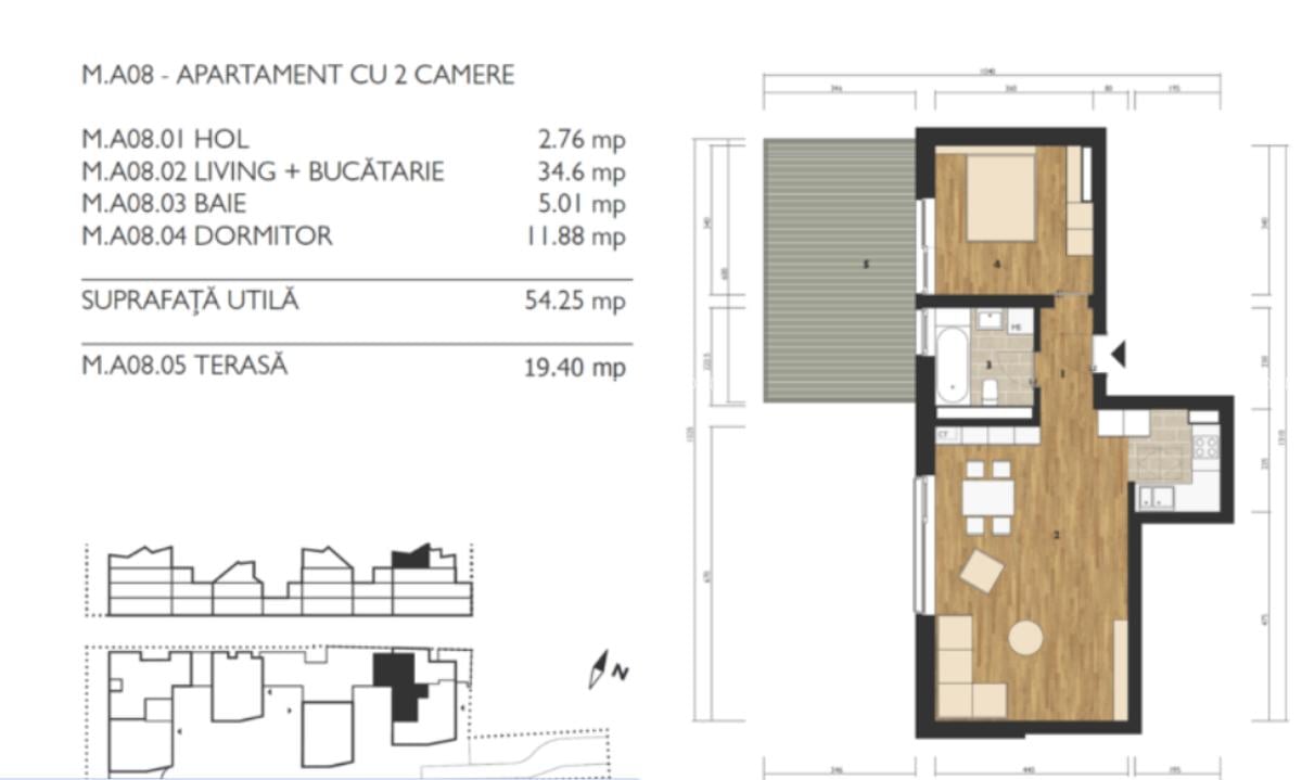 Apartament cu 2 camere - M99 Residence - 5