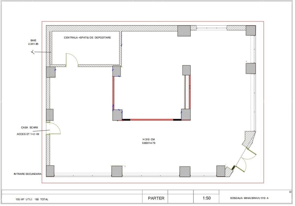 Spatiu comercial  stradal  cu vitrine , renovat,  zona trafic  intens - 5