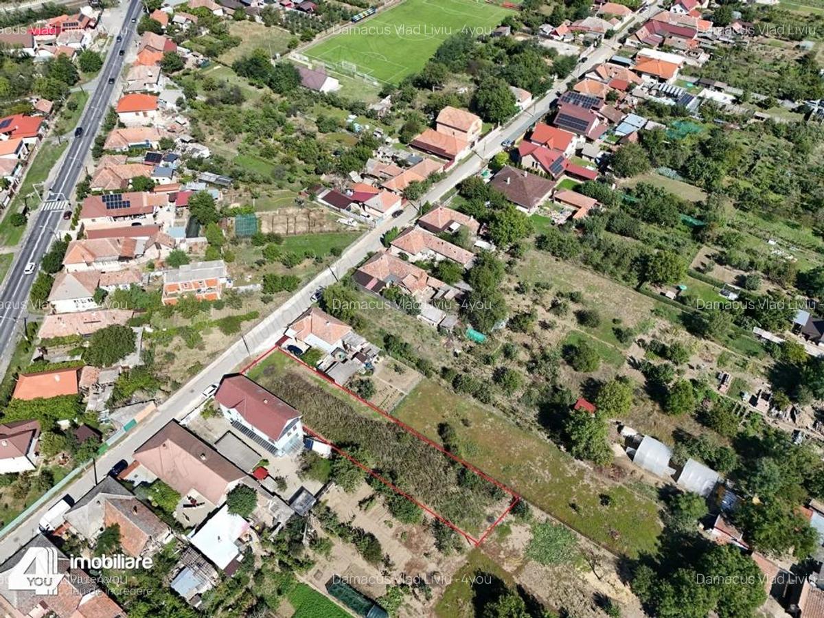 Teren intravilan 1000 mp Zimandul Nou fs.14 ml,cu utilitati(asfalt) - 5