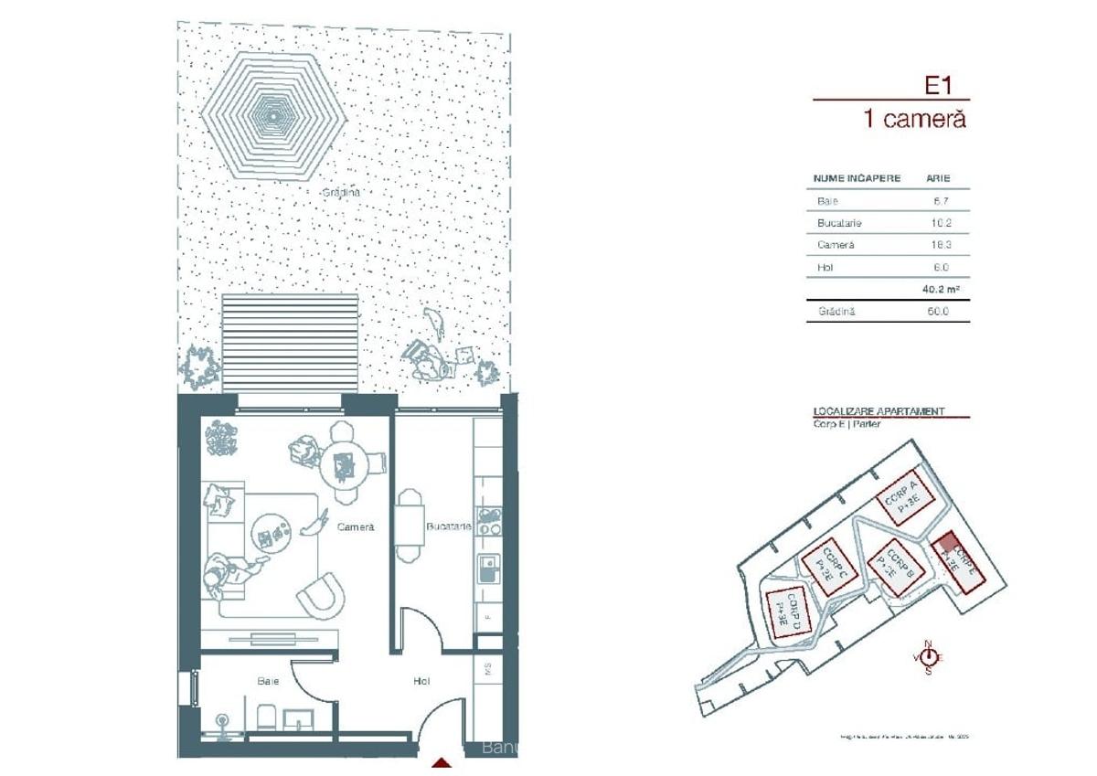 Apartament 1 camera cu gradina  de 50 mp pe str. Stuparilor nr.6, Timisoara - 5