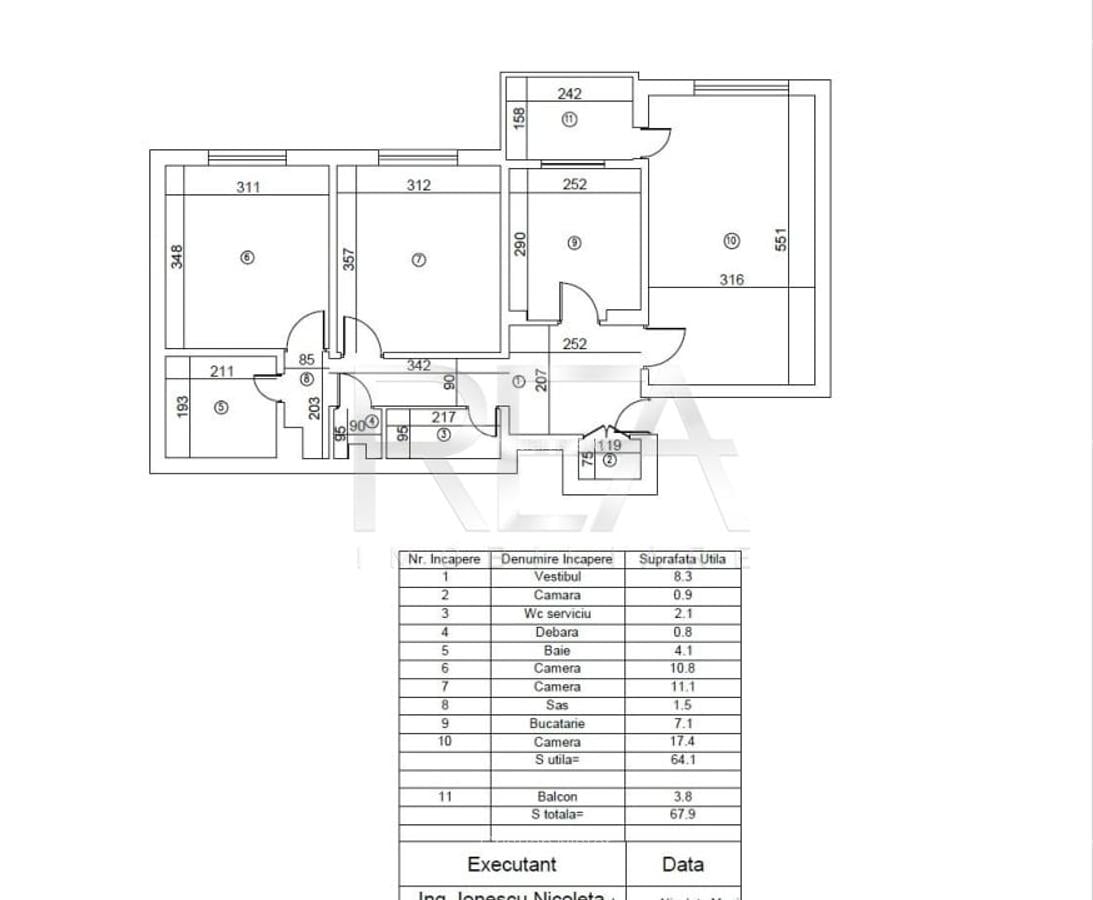 3 Camere aproape de Jumbo Center - 12