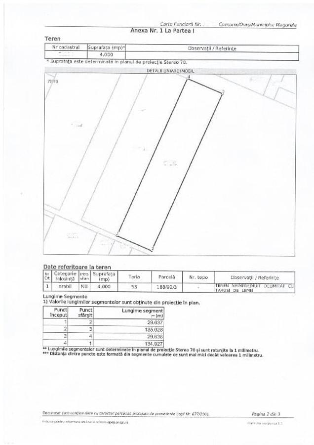 TEREN INTRAVILAN MAGURELE 4000 MP - 4