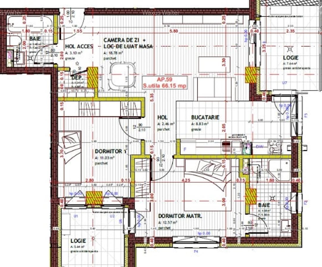 Apartamente in proiect exclusivist, 3 camere, Tineretului, 63mp | 77mp - 2