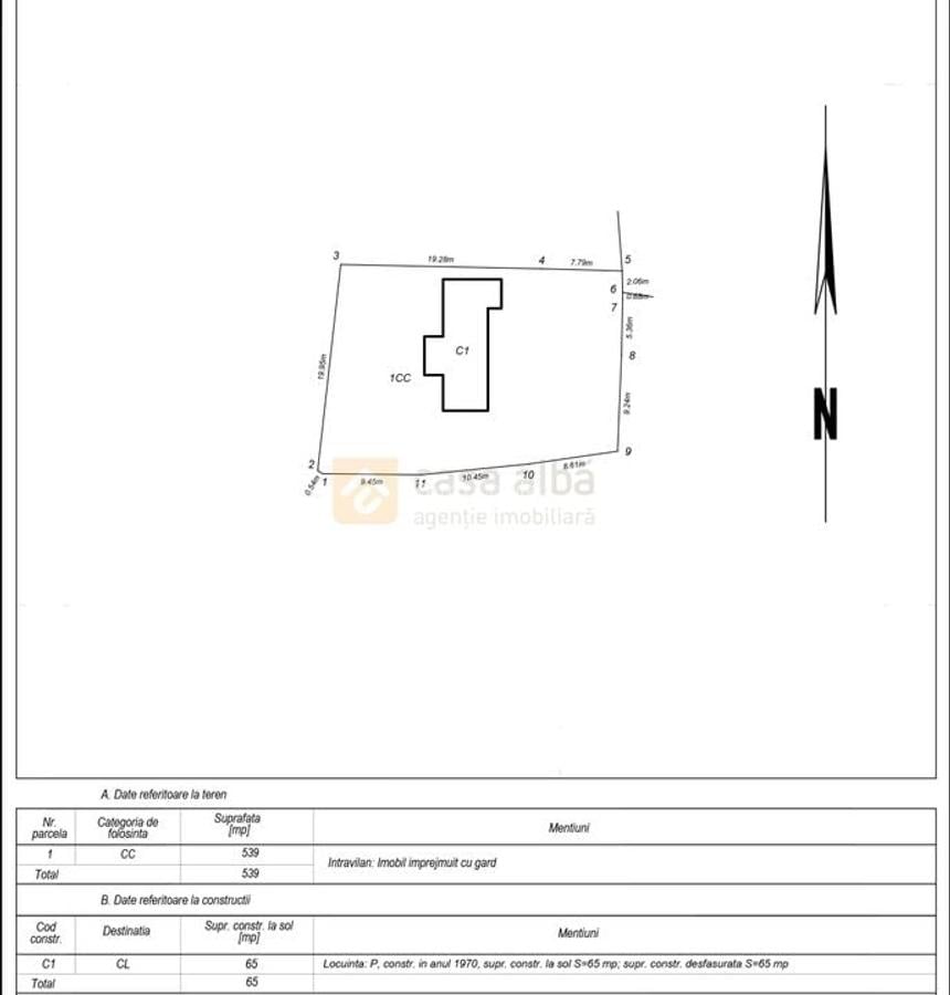 Bucsinescu - 539mp, teren intravilan, toate utilitatile - 1