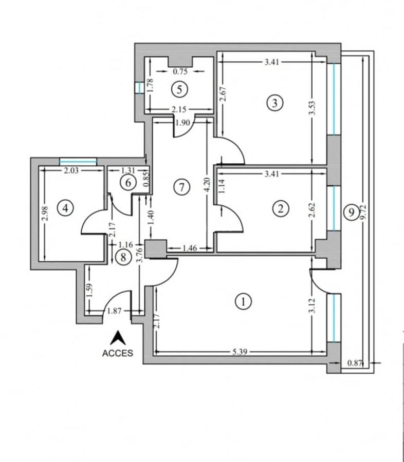 Apartament 3 camere, Bucur Obor - Bloc Almo 1 - 11