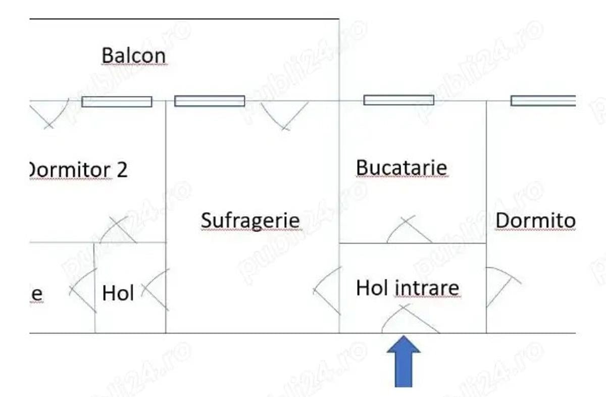 Apartament 3 camere Calea Galati biserica Sf Ioan Botezatorul tot.89mp - 1